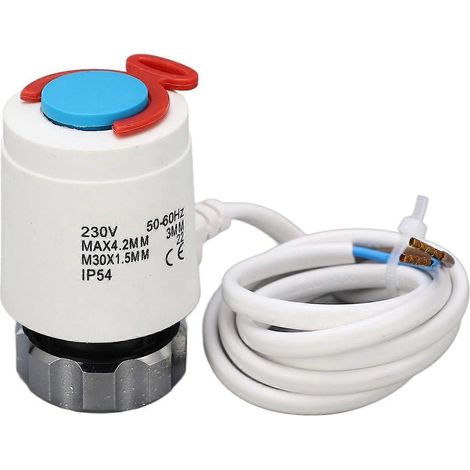 Heizkörperventil-Austausch Fußbodenheizung Wassersammler Thermostatischer elektrischer Stellantrieb M30x1,5mm 23