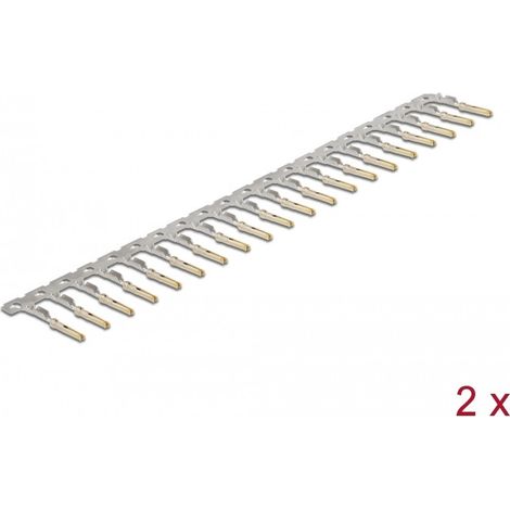 Accessoires de connexion Delock 66733 contacts sertis or 40 pcs