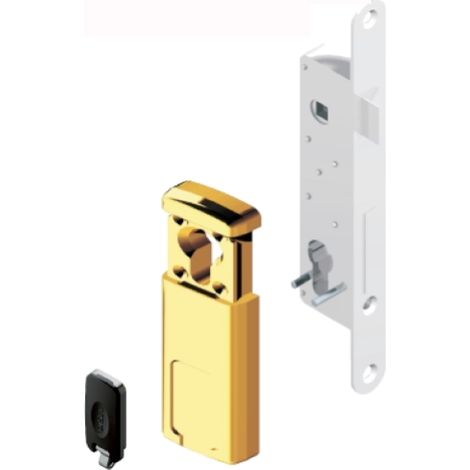 dA fenseur magnA tique MG310 pour serrures avec cylindre en or poli PVD
