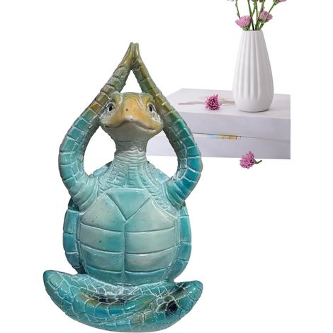 Figur Meeresschildkröte Meditation Yoga Harz