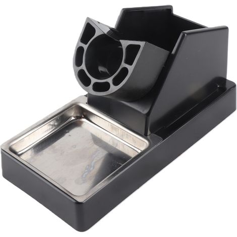 Support en plastique pour fer à souder avec base de soudage, porte-fil et éponge (1/5)
