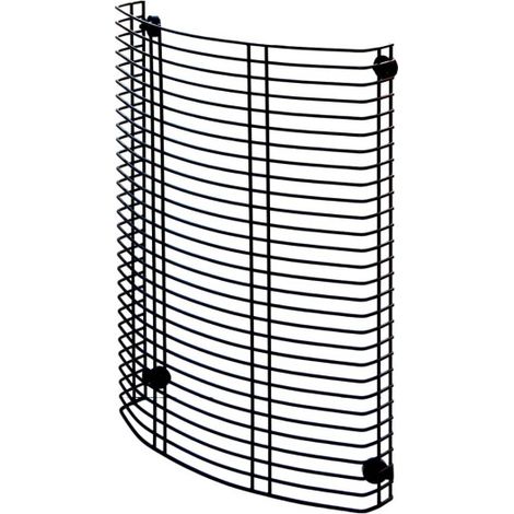 Griglia salvaustioni ovale 29,5x8x42,5 cm con calamite di fissaggio per stufe a pellet e legna