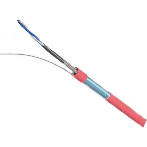 Bis-Electric – Câble électrique 2 fils torsadés résistant au feu – Blindage – Type SYT – Pour interphone et visiophone – Longueur 1m (1/2)