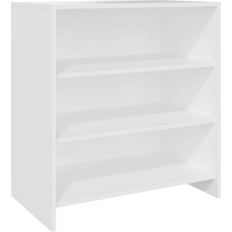 Buffet Commode Armoire Luxueux, pour Salon Chambre Entrée Cuisine, Blanc 70x40,5x75 cm Aggloméré OIB3632E (1/5)