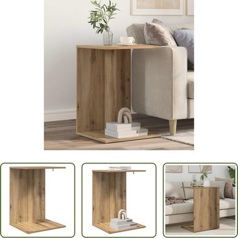 Beistelltisch Eiche - Beistelltisch Artisan-Eiche 45 x 40 x 62,5 cm Holzwerkstoff (1/5)