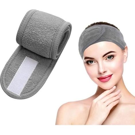 Bandeaux de Maquillage Visage, Cheveux Lavable, Bandeau Cheveux Femme Maquillage, Pour Spa Yoga Sport Se Maquiller Soin Visage, (1/4)