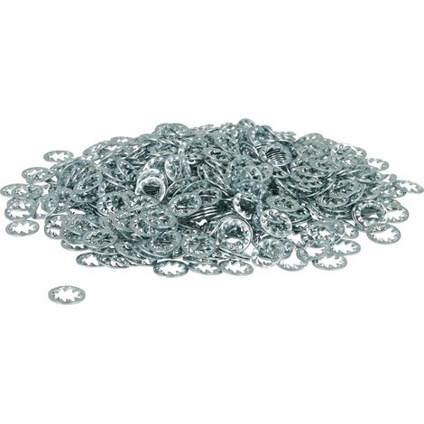 Rondelle éventail intérieur galvanisé diam. 6,4 mm