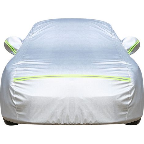 Car Cover Outdoor Oxford Protective Cover Waterproof Car Cover, Side Open for Cabin, Breathable Cotton Lining, Anti UV Snow Dust (490x185x150cm)