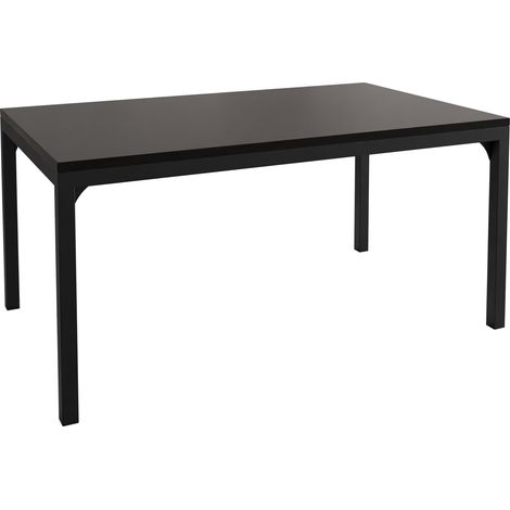 Mesa de centro Oswego 138, Negro, 50x60x100cm, Diámetro: 0, Aglomerado laminado, Angular