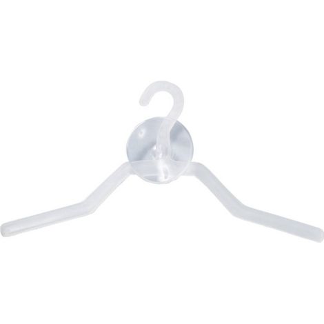 Percha de plástico Minipercha  Transparente              13 cm