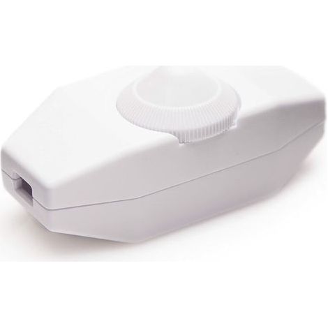 Variateur de Lumière avec Interrupteur Rotatif, Tension 220-230V, Couleur Blanche, pour Ampoules LED à Intensité Variable (1/4)