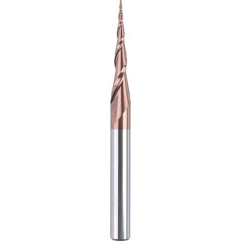 Fraise Conique en Carbure de Tungstène 6mm Défonceuse avec Revêtement HSi 5,2 Degrés pour la Sculpture 2D et 3D dans le Travail du Bois (1/5)