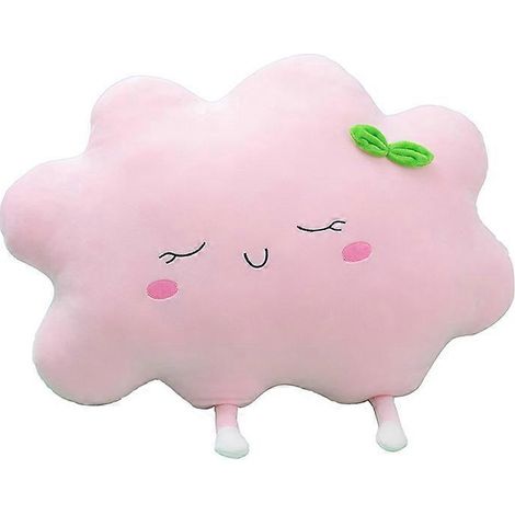 Filiyano-【NX】Coussin nuage soleil, coussin doux pour voiture, peluche créative, décoration intérieure, nuage rose L (1/2)