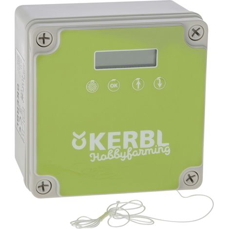 Kerbl Steuerung für Automatische Hühnertür 23,5x16x10,5 cm weiß/Grün Viehzucht & Nutztierhaltung (1/3)
