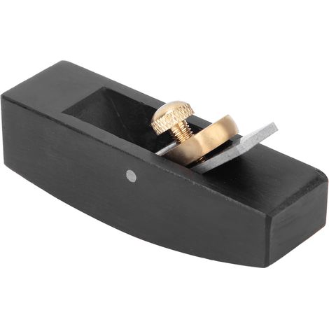 Couteau à éplucher/rasoir en bois de santal à fond plat/courbe, outil de coupe pour le travail du cuir (forme courbée) (1/2)