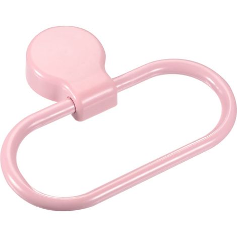 Anneau Porte-Serviette Mural Ovale ABS - Accessoire Salle de Bain & Cuisine Rose - Design Moderne et Pratique (1/5)