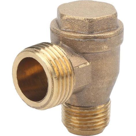 1/2x3/8" Messing-Rückschlagventil-Gewindeanschlüsse für Luftkompressoren (1/4)