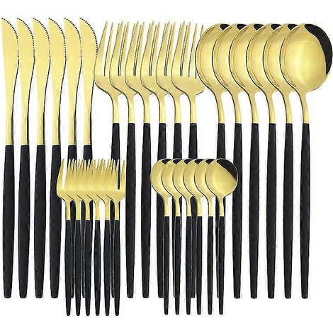 30-teiliges Set inklusive passendem Edelstahlmesser, Gabel und Löffel, ideal für Hotels in Portugal. (1/5)