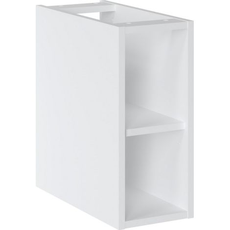 Módulo lateral ICON 20 cm - Acabado blanco alpino - Complemento para mueble bajo lavabo