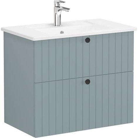 Vitra Vitra Badmöbel mit Waschbecken Vitra Root 80x67x46 cm mattgrün (ROOTG80GINTS) (1/3)