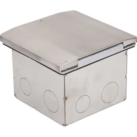 Prise de Sol Cachée en Alliage de Zinc Étanche, Type Ouvert, Argent 250V AC (1/5)