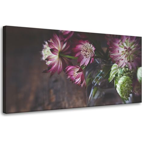 Leinwanddruck Botanik Blumen in einer Vase 80x40cm Blumenstrauß