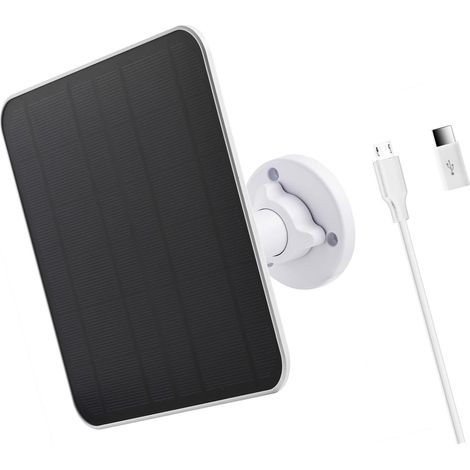 Panneau de charge solaire extérieur pour équipement de vidéosurveillance 5 W 5 V IP66 protégé facile installation câble réglable appareil solaire pour scintillate (1/5)