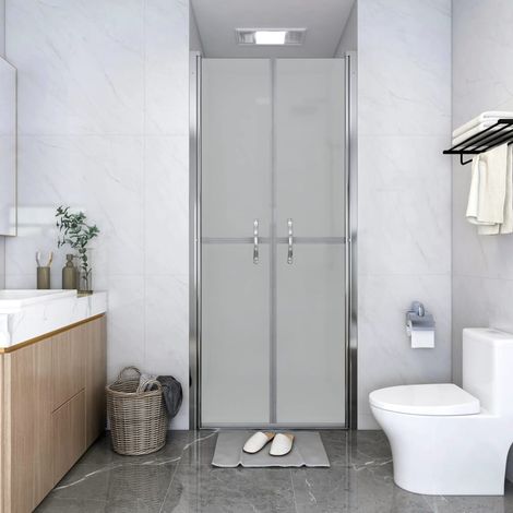 Porte de douche en verre trempé mat de sécurité, 76 x 190 cm