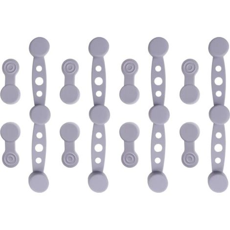 Lot de 12 Boucles Magnétiques en Silicone, Clips Magnétique pour Friteuse à Air, Aimants d'air Fryer, Accessoires pour Friteuse à Air pour Doublures en Papier Sulfurisé, Résistante à la Chaleur