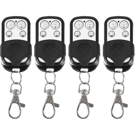 Télécommande universelle pour portail, lot de 4 télécommandes sans fil universelles pour voiture, porte de garage et portail. (1/5)
