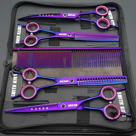 7,0 Zoll Set de ciseaux de toilettage pour chiens Gerade (1/2)
