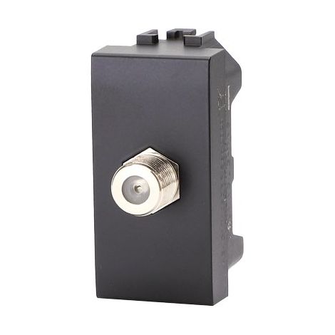 Connettore F Tv Sat Diretto Abl Nero 8 Pezzi