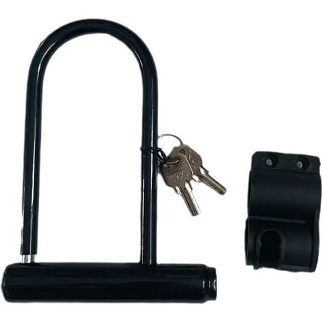 Antivol de vélo en forme de U, antivol de moto, antivol de voiture électrique, antivol de VTT avec support, antivol en forme de U (1/4)