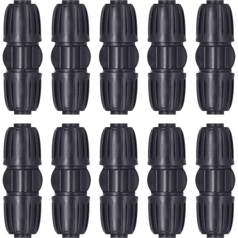 10 pièces connecteurs droits connecteurs goutte à goutte raccords de tuyau d'eau 16mm PE tuyau tuyau d'eau goutte à goutte système d'irrigation H291 (1/5)