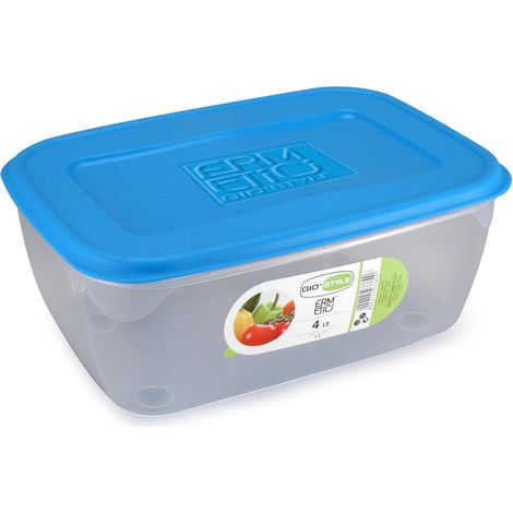 CONTENITORE PER ALIMENTI 'ERMETICI' Mod. Rettangolare, 4 lt - 29x20x12 cm - GIO' STYLE (1/5)