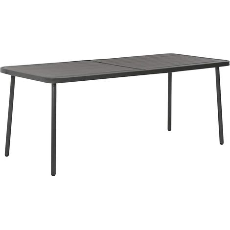 vidaXL Garden Table Dark Grey 180x83x72 cm Steel (1/5)