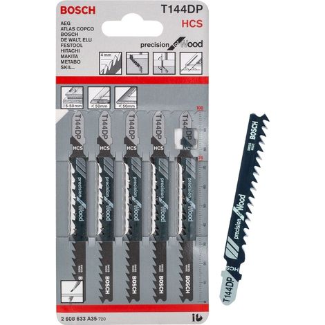 BOSCH T144DP (pkt of 5) Precision for wood 100mm