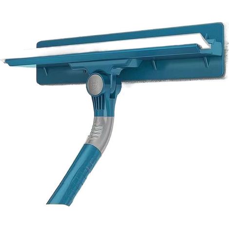 Nettoyeur de Raclette Vitre 2 en 1 Lave Vitre Telescopique Nettoyeur Vitre Rotative Extensible Rotative Manche Acier Inoxydable (1/4)
