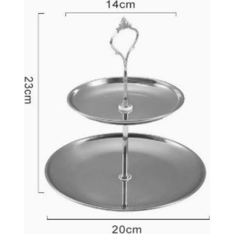 Bol À Fruits - Support 3 Étages En Acier Inoxydable - Design Scandinave - Pour Table Salon Cuisine - 1 Pièce (1/5)