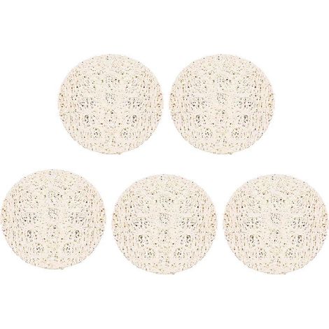Lot de 5 éponges de luffa naturel pour le bain, pour femmes et hommes.-5pcs (1/5)