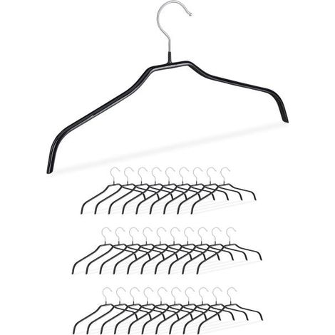 Set di grucce antiscivolo nere (1/5)