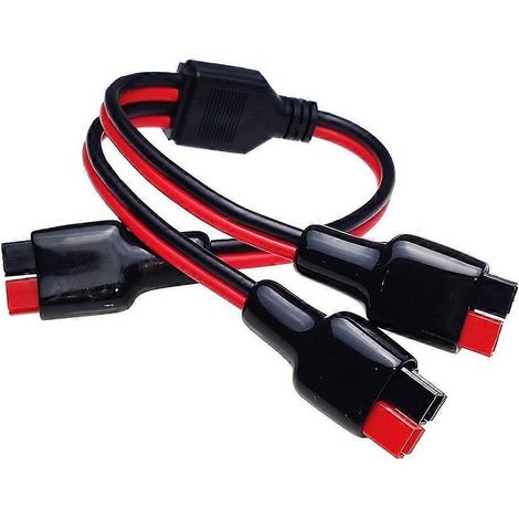 Câble d'extension répartiteur 1 vers 2 pour charge de panneaux solaires, connecteur de port 14AWG pour groupe électrogène solaire portable de camping-car. (1/5)