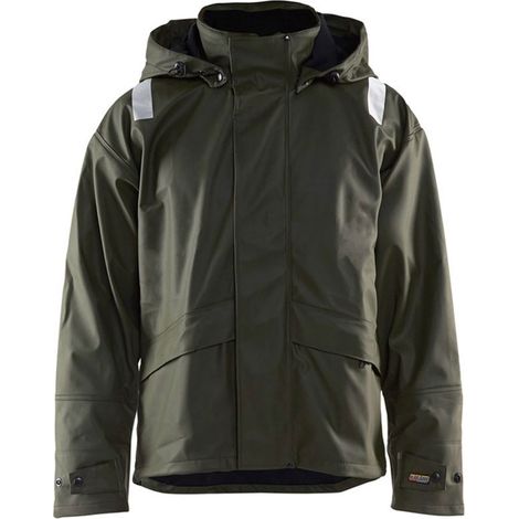 Veste de pluie haute visibilité BLAKLADER 4302 - Vert foncé - M (1/4)