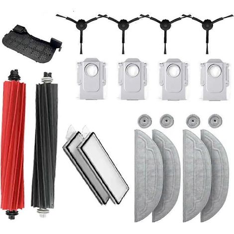 Accessoires pour aspirateur robot Roborock S8 MaxV Ultra : kit de nettoyage, sacs aspirateur, brosse latérale et filtre de rechange
