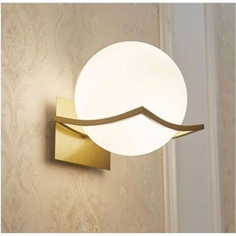 Applique Murale,Applique Murale Interieur,Lampe Murale,Applique Murale E27,Lampe Murale Chambre,Applique Doree,(Ampoule non Incluse) Or Ikodm (1/4)