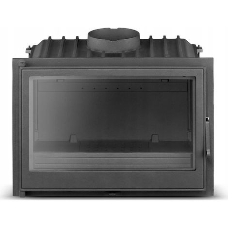 Azura Home Design – Insert cheminée 15 kW – Rendement 75% – Dimensions 665x692x439 mm – Vitre panoramique 615x394 mm – Pour bois sec (1/5)