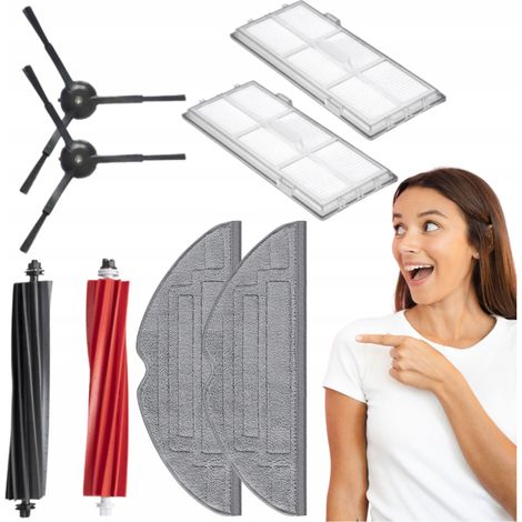 Juego de cepillos, rodillos, filtros, mopas para el robot Roborock S8, S8 Plus, S8 MaxV (1/5)