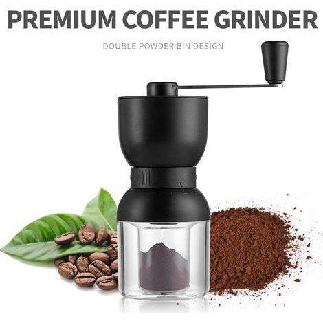 Moulin à café, avec broyeur en céramique, broyage plus rapide, finesse réglable (1/4)