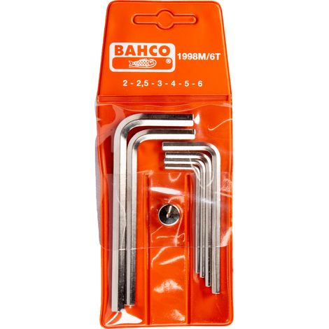 BAHCO bahco llave allen niquelada 1998m  6t jgo  2-  6 (709-6 p)) (1/4)