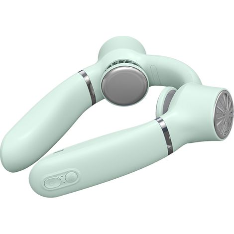 Tragbarer Nackenventilator ohne Rotorblätter, 3 Geschwindigkeitsstufen, wiederaufladbar, kleiner Kühlventilator für Zuhause, Büro und Reisen